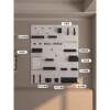 Hole board accessories storage board partition storage box hook storage box hardware girl storage rack round hole no punching