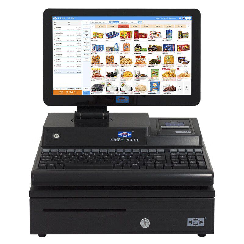 Aibo AB Super 87 cash register all-in-one shopping mall 4 city convenience store sales cash register cash register computer system