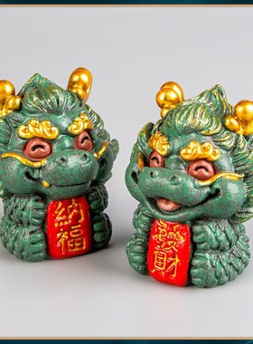 志物器 青砂石吉祥瑞兽摆件家居面公桌办装饰品摆设鱼缸造景茶宠