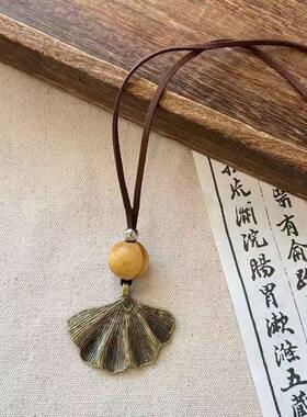 新中式禅意长款吊坠项链