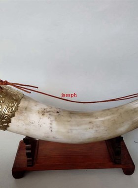 蒙古族酒杯牛角台黄牛角结盟杯舞杯道具蒙餐古具内蒙古工艺品