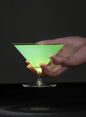 CRISON马天尼酒杯 DWF05日式水晶鸡尾酒杯 三角扩口调酒矮脚杯