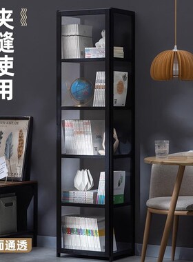 组合书柜子多功能家用客厅落地实木书架儿童多层储物大书橱置物架