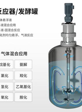 燎工大尺寸品质不锈钢气体自吸式搅拌桨叶轮器曝气发生器反应