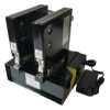 Double-head pneumatic chuck hanging tag bubble shell automatic stapler