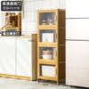 Microwave oven kitchen shelf storage seasoning rack household supplies collection spatula hanging rack storage kitchen cabinets