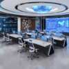 Command Center Console Dispatch Desk Monitoring Desk Technology Sense Monitoring Security Command Console Central Console Control Center