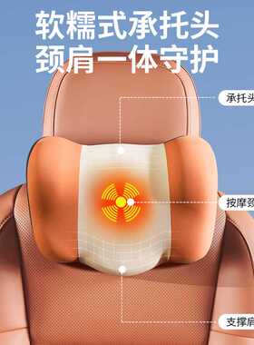 汽车头枕腰靠车用颈枕腰垫驾驶座椅靠背车载靠垫开车腰部加热腰托