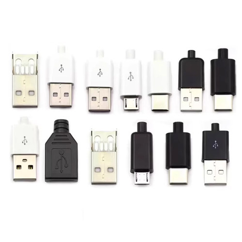 TYPEC USB2.0公头MICRO焊接式插头母头diy手机数据线配件接口接头 - 图2