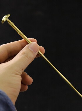仿古黄铜压花香针隔火空熏碳熏打孔铜烟丝针香道套装用品工具香具
