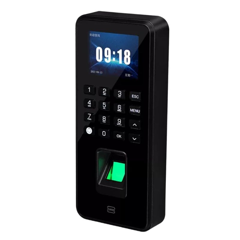 Fingerprint password swipe card integrated attendance access control machine F01 hospital bank office glass automatic door electronic lock