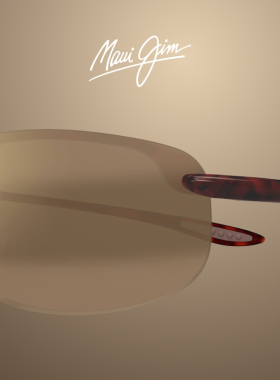 茂宜睛Maui Jim 男女运动休闲偏光矩形半框太阳镜墨镜MJ0407SA