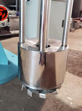 厂家制造液压升降11KW500L中小型篮式砂磨机乳化混合分散剪切研磨