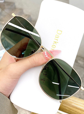 韩版太阳镜复古圆形通用显脸小