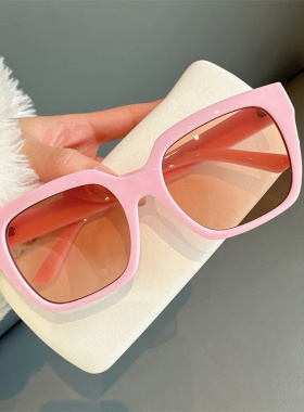 韩版开车街拍遮阳方形通用太阳镜