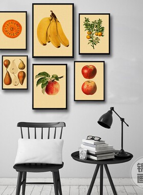 Vegetable Fruit Mushroom Animal Art Poster Botanical Science