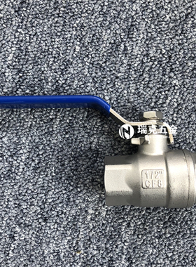 304不锈钢二片式耐高压球阀高温蒸汽64P内丝螺纹阀门6/4分1寸dn25