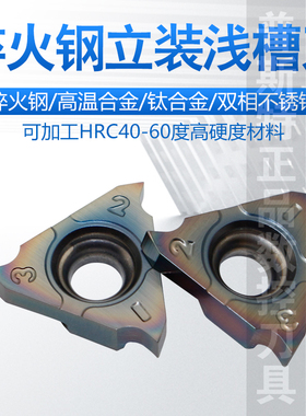 普斯特立装浅槽刀片 TGF32R150/190/200 淬火钢/高温合金/钛合金