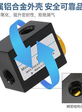 气动快速排气阀XQ170600急速放气阀171000气缸提速配件171500QVA
