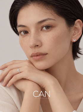 CAN璨 银莫比乌斯戒指原创狮来运转好运开口女戒饰品生日礼物
