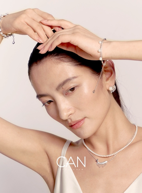 CAN璨  原创设计师款珍珠耳饰女锦鲤新款耳钉时尚轻奢爆款