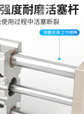 三轴三杆带导杆气缸MGPM25X20X30X40X50X75X100X125X150X200X300Z
