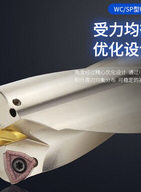 深孔U钻 定心U钻 6倍8倍10倍  WP/SP系列  加长U钻