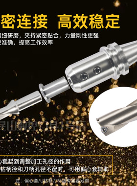数控SLN侧固式刀柄加工中心U钻暴力钻套刀柄BT40-SLN16/20/25/32