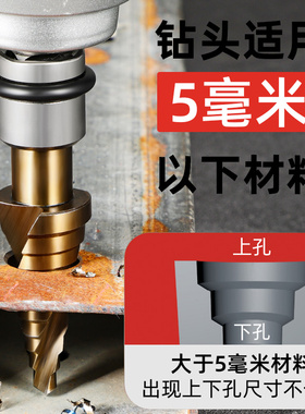 宝塔钻头开孔器万能打孔钢铁超硬扩孔锥形金属多功能不锈钢阶梯钻