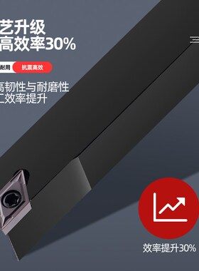90度外圆菱形数控车床刀具车刀杆SDACR数控车刀刀杆刀端面螺钉式