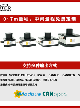 脉冲讯号拉线位移感测器 布瑞特科技高精度测距拉绳电子编码器