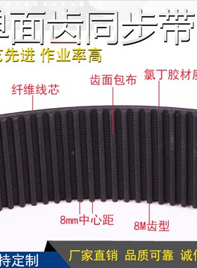 工业皮带传动带齿形带输送带同步带8M1192齿数149齿