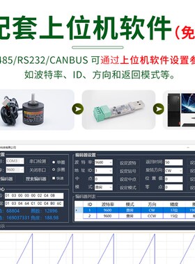 室外防水旋转编码器 多圈绝对值角度位移传感器