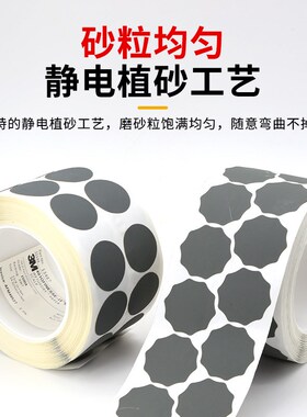 401Q梅花砂纸卷1寸点磨砂纸漆面打磨抛光2000目圆砂纸背胶1500目