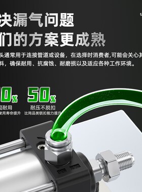 不锈钢气管接头PC4-m5螺纹直通PL6-01/8-02气动快插气缸快速接头