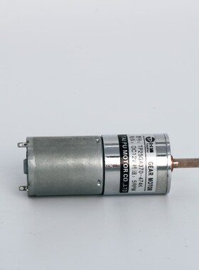 台浦12V24V直流减速电机5W慢速正反转齿轮小马达25低速调速电动机
