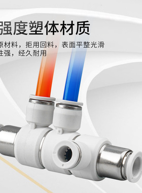 伊莱科PHW/D/K可旋转360快速插气动接头变径气管/外螺纹L弯气缸