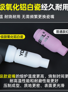 氩弧焊瓷嘴WP-18氩弧焊枪瓷嘴配件大全WP-26枪头瓷咀氩弧焊机配件