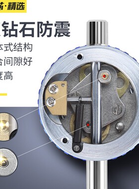 盛泰芯百分表千分表高精度百分千分表头防震0-10指示表校表大表盘
