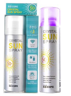 韩国玥之秘水晶防晒喷雾spf50