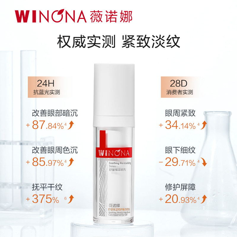 薇诺娜舒缓保湿特护精华眼胶20g 保湿舒缓淡纹淡纹抗皱紧致眼霜