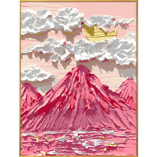 画画diy数字油画花卉手工填充手绘填色治愈装饰油彩上色水彩涂鸦 - 图0