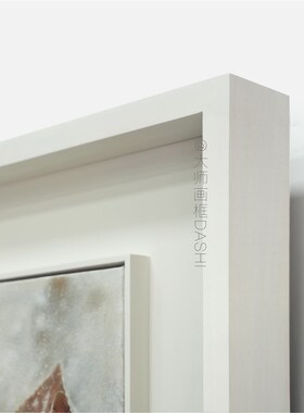 定制现代悬浮手工实木画框油画框外框装裱挂墙装饰拼图摄影相框