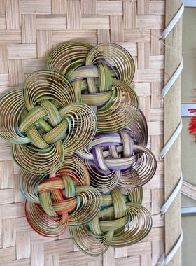 手工竹编DIY竹编胸针材料包研学培训体验竹编材料