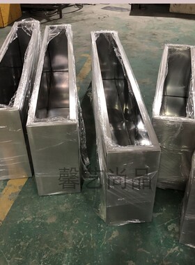 不锈钢花盆  304长方花箱形金属花瓶 电镀/烤漆园艺 绿植落地花器