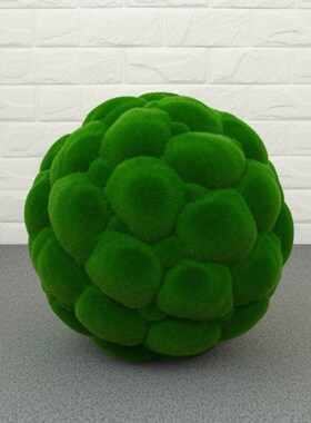 室内仿真苔藓球婚庆吊顶挂饰绿植软装饰品青苔草球家居落地花艺