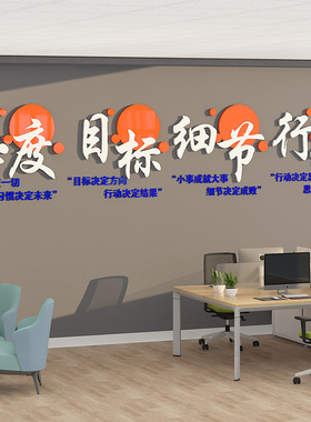 公司名称定制企业文化墙团队激励志标语墙贴办公室背景墙面装饰