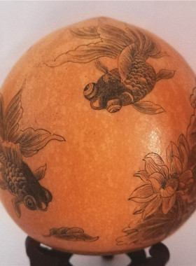 名家精工雕刻把玩手捻微雕针刻彩雕文玩天然鸡蛋葫芦收藏品摆件