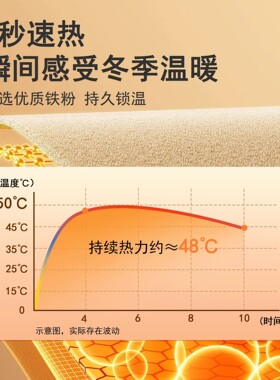 发热脚套发热鞋垫袜子穿戴式脚套冬季热敷暖脚神器暖足贴脚底暖敷