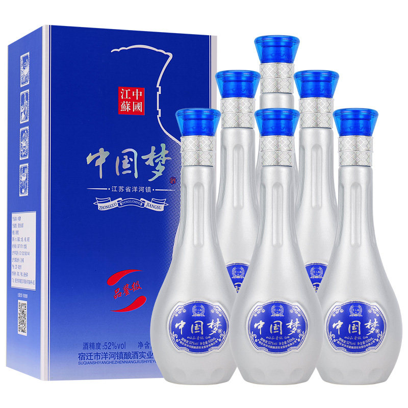 赋龙吟贵人缘中国梦52度浓香白酒500ml×6瓶